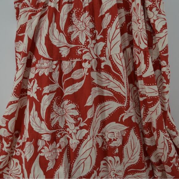 Who What Wear Batik Floral Aurora Red Dress Boho Plus Sz 1X - Picture 16 of 16